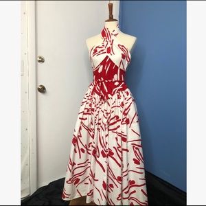 1970s Victor Costa Vintage Circle Dress